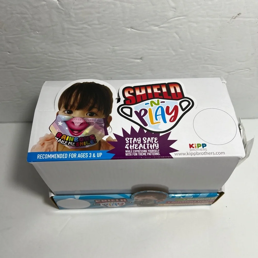 NOVELTY INC POLY KID FACE COVER 24 PIECES PER DISPLAY 21895